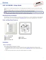 Предварительный просмотр 1 страницы Extron electronics ACP 105 EU/MK Setup Manual