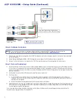 Предварительный просмотр 6 страницы Extron electronics ACP 105 EU/MK Setup Manual