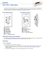 Extron electronics ACP 106 D Setup Manual предпросмотр