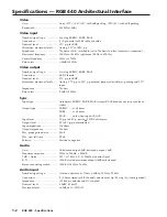 Extron electronics Architectural Interface RGB 440 Specifications предпросмотр