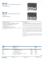 Предварительный просмотр 1 страницы Extron electronics ASA 204 Specification Sheet