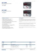 Extron electronics AVT 100N Specification Sheet preview
