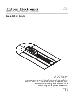 Extron electronics AVTrac 42-122-xx Installation Manual preview