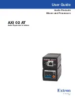 Extron electronics AXI 02 AT User Manual предпросмотр