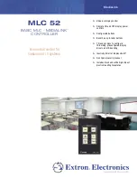 Extron electronics Basic MediaLink Controllers MLC 52 IR Brochure & Specs preview