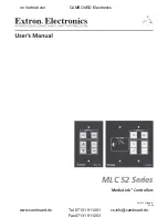 Extron electronics Basic MediaLink Controllers MLC 52 IR User Manual preview