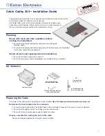 Preview for 1 page of Extron electronics Cable Cubby 202 Installation Manual