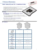 Extron electronics Cable Cubby 500 Installation Manual preview