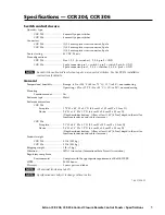 Preview for 1 page of Extron electronics CCR 204 Specifications