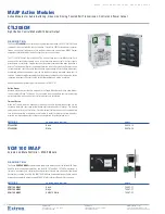 Предварительный просмотр 1 страницы Extron electronics Control Panel CTL208CM Specification Sheet