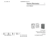 Preview for 1 page of Extron electronics Control Panel CTL208CM User Manual