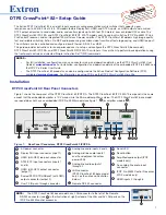 Preview for 1 page of Extron electronics CrossPoint 82 DTP2 Setup Manual