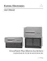 Extron electronics CrossPoint Plus 124HV User Manual preview