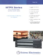 Preview for 1 page of Extron electronics Crosstalk 1632 Specifications