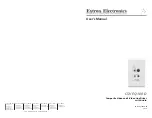 Preview for 1 page of Extron electronics CSVEQ 100 D User Manual