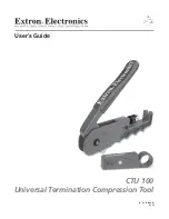 Extron electronics CTU 100 User Manual предпросмотр