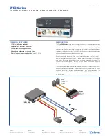 Extron electronics CVEQ Series Brochure & Specs предпросмотр