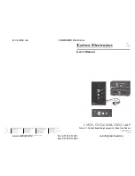 Предварительный просмотр 1 страницы Extron electronics CVEQ1 AAP User Manual