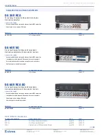 Предварительный просмотр 3 страницы Extron electronics DA 12V/6V Dual EQ Specification Sheet