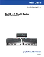 Предварительный просмотр 1 страницы Extron electronics DA 2HD 4K PLUS User Manual