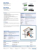 Extron electronics DAS101CM-2 Specification Sheet preview