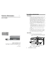 Preview for 1 page of Extron electronics DDTX/DDRX DVI User Manual