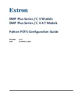 Extron electronics DMP 128 FlexPlus C V AT Configuration Manual preview