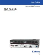 Предварительный просмотр 1 страницы Extron electronics DSC 301 HD User Manual