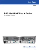 Extron electronics DSC HD-HD 4K Plus A Series User Manual предпросмотр