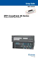 Extron electronics DTP CrossPoint 108 4K Setup Manual preview