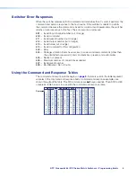 Preview for 7 page of Extron electronics DTP CrossPoint 84 IPCP Programming Manual