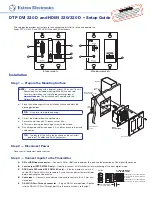 Extron electronics DTP DVI 230 D Setup Manual предпросмотр