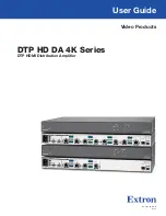 Extron electronics DTP HD DA 4K Series User Manual предпросмотр