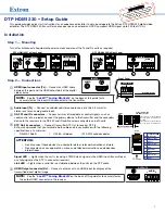 Preview for 1 page of Extron electronics DTP HDMI 230 Rx Setup Manual