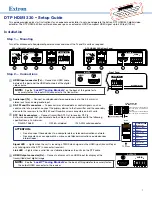 Extron electronics DTP HDMI 330 Setup Manual preview