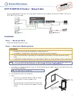 Предварительный просмотр 1 страницы Extron electronics DTP R HWP 4K D series Setup Manual