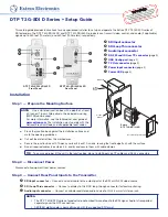 Extron electronics DTP T 3G-SDI 230 D Setup Manual preview