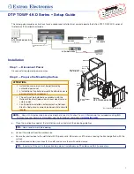 Extron electronics DTP T DWP 4K D Series Setup Manual предпросмотр