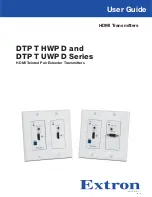 Предварительный просмотр 1 страницы Extron electronics DTP T HWP 232 D User Manual