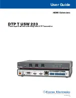 Extron electronics DTP T USW 223 User Manual предпросмотр