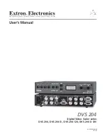 Предварительный просмотр 1 страницы Extron electronics DVS 204 User Manual