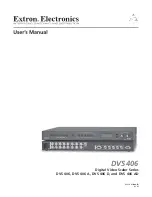 Extron electronics DVS 406 User Manual предпросмотр