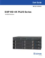 Preview for 1 page of Extron electronics DXP 44 4K PLUS User Manual