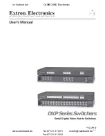 Preview for 1 page of Extron electronics DXP 44 SDI User Manual