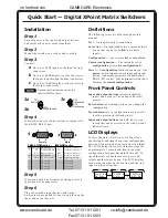 Preview for 3 page of Extron electronics DXP 44 SDI User Manual