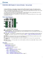 Extron electronics ECM DIO8 Setup Manual предпросмотр