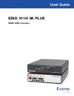 Extron electronics EDID 101H 4K PLUS User Manual preview