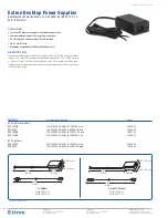 Extron electronics EPS 1210 P Specification Sheet preview