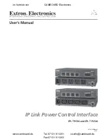 Extron electronics Ethernet Control Interface IPL T PCS4 User Manual preview