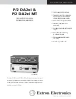 Extron electronics Extron P/2 DA2xi Brochure & Specs предпросмотр